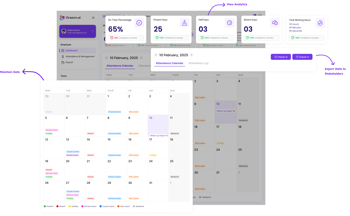 Graeon HRMS Dashboard